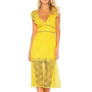 Saylor Leilani Dress, Yellow, Medium